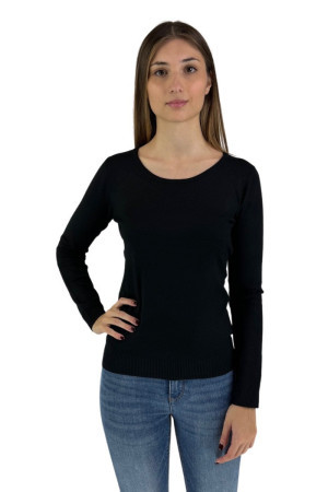 Influencer maglia girocollo in misto viscosa j6843 [f33c8d2a]