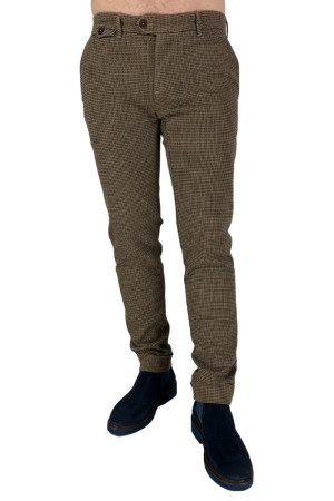 0 Construction pantaloni chino in cotone a microfantasia Josh/9sp 7567 [1369bcfc]