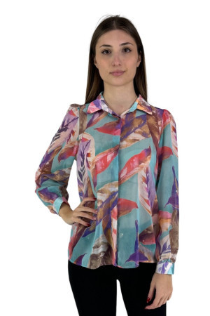 Markup camicia in georgette a fantasia mw663006 [60e5dbd1]