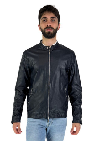 Hamaki-Ho biker con colletto coreano in similpelle gbe1568h [dd9219e6]