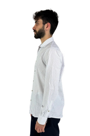 Hamaki-Ho camicia manica lunga in cotone stretch ce1243h [0d39722a]