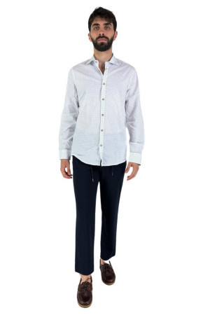 Hamaki-Ho camicia manica lunga in cotone stretch ce1243h [6652b73d]