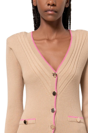 Fracomina cardigan slim a costine fr24wt8015k43301 [bd7fb605]