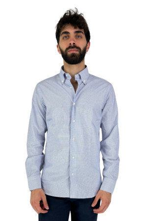 Brouback camicia in cotone a microfantasia ascbottondown qclax [316c13f3]