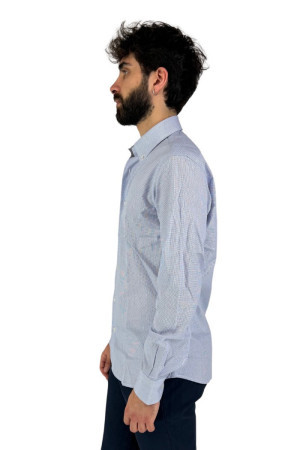 Brouback camicia in cotone a microfantasia ascbottondown qclax [316c13f3]