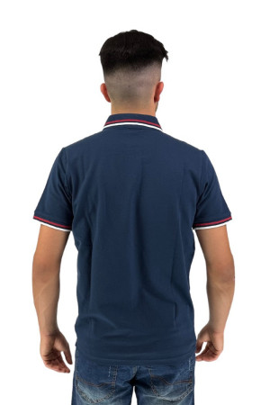 Malagrida polo mezza manica in piquet di cotone stretch 35330 [15225aed]