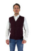 Nerovago gilet a bottoni in misto viscosa 720015