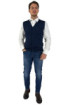 Nerovago gilet a bottoni in misto viscosa 720015 [3275f0d1]