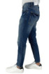 Urban Ring jeans cropped in denim di cotone con rotture ur515015 [a3218a50]