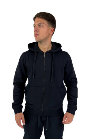 Markup felpa full zip in misto cotone con cappuccio mk22002 [003d3af7]