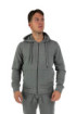 Markup felpa full zip in misto cotone con cappuccio mk22002