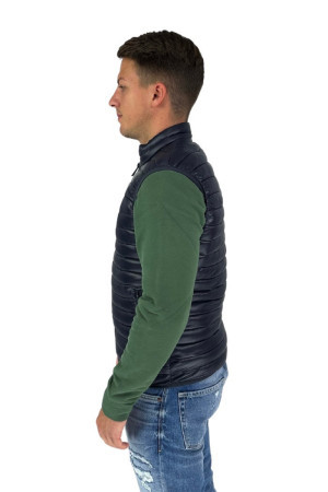 Markup gilet in nylon leggero con collo a lupetto mk24004 [5bd1e430]