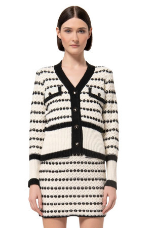 Fracomina cardigan regular bicolore fr24wt8031k530f8 [f996dcee]