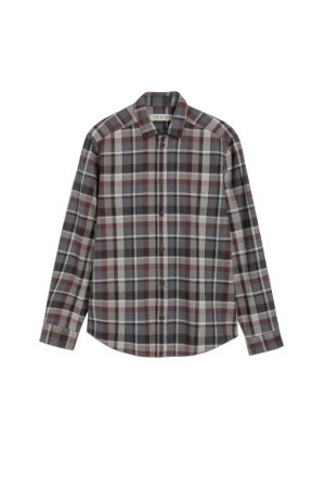 Trussardi camicia in flanella di cotone a quadri 52c00282-1t006016 [f3c9dcca]