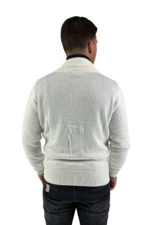 Nerovago cardigan lavorato a treccia in morbido tessuto 731116 [f7bb03b8]