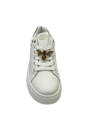 Gold & Gold sneaker in ecopelle con dettaglio gioiello gb867 [9109ec6f]