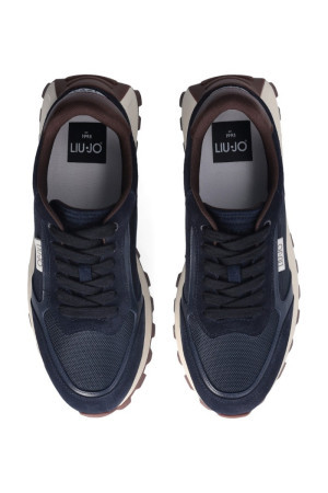 Liu Jo sneaker in nylon e suede Running 02 7g4007px542s [9ff0eaeb]