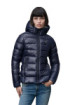 Blauer piumino a righe Caroll 24wbldc02041-006648