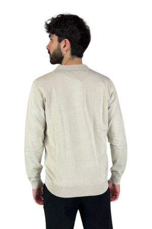 Nerovago maglia colletto polo in misto viscosa 730003 [1abcdbd6]