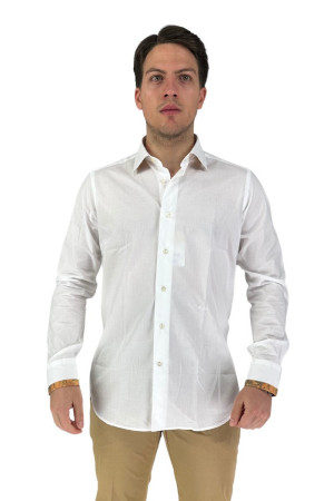 Alviero Martini camicia in cotone con profili Geo Classic u/1308/ue22 [0bafa6ea]