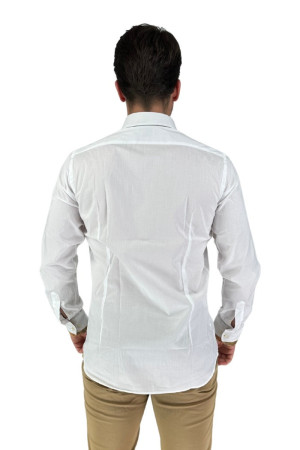 Alviero Martini camicia in cotone con profili Geo Classic u/1308/ue22 [659424e3]