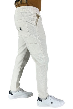 Urban Ring pantalaccio in velluto con logo patch posteriore ur515105 [f3a84d41]