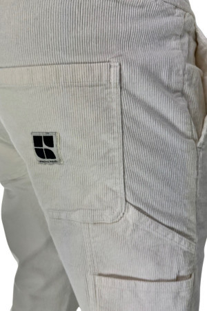 Urban Ring pantalaccio in velluto con logo patch posteriore ur515105 [2fde4952]