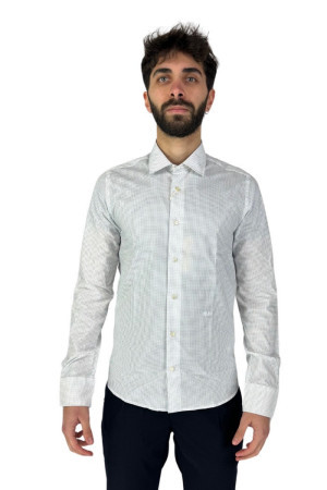 Alviero Martini camicia in microfantasia super slim 1333/ui36 [0dd00a43]