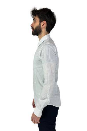 Alviero Martini camicia in microfantasia super slim 1333/ui36 [d4f6494e]