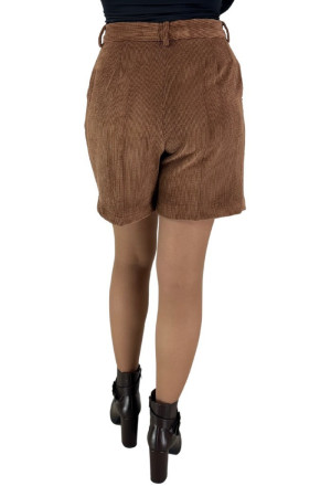 Markup shorts in velluto rigato con pences mw365102 [baaabe30]