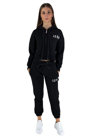 Icon felpa cropped con zip e cappuccio id9106f [6328b4fc]