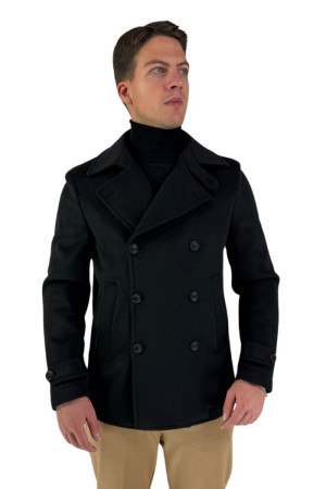 Privat Fashion cappotto corto doppiopetto in misto viscosa Clive-mcps23 [2a94f9e3]