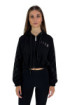 Icon felpa a zip cropped con cappuccio e strass id9170f [600f8c9b]