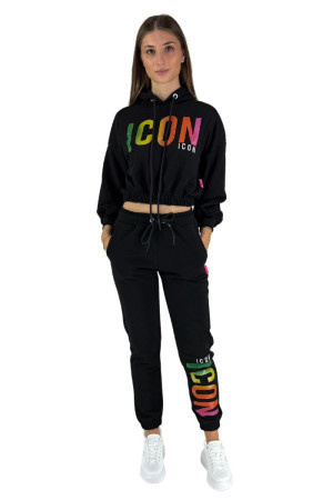 Icon pantaloni in felpa con stampa logo sul fondo id9127p [634691cd]