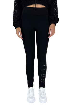 Icon leggings in cotone stretch con stampa logo id9226l [f83704ec]