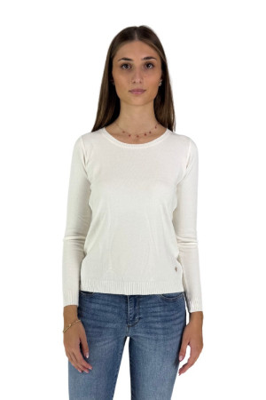 Lolita maglia girocollo in misto viscosa basic lo2489w [174c8ae3]