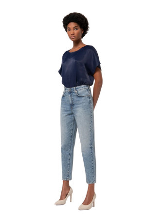 Fracomina jeans mom fit carrot in denim con lavaggio nuvolato fp24wvd005d41903 [36aa9667]