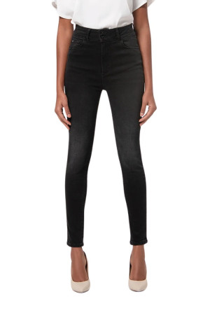 Fracomina jeans slim in denim nero con lavaggio scuro fp24wv7010d40904 [986612bd]