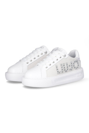 Liu Jo sneaker platform con maxi logo paillettes Kylie 22 bf4061px2300 [9f9fc5cc]