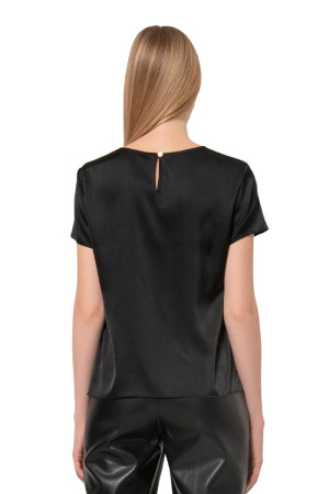 Fracomina blusa regular in raso fr24wt1032w73301 [e029685f]