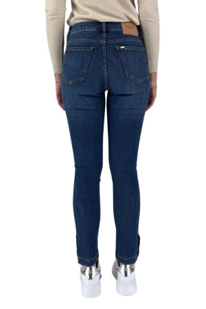 Markup jeans skinny fit con spacchetti e bottoni sul fondo mw765012 [223636d6]