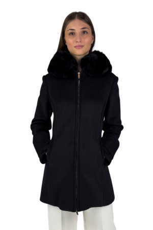 Fracomina cappotto regular in panno fr24wc1016w57901 [b28f138a]