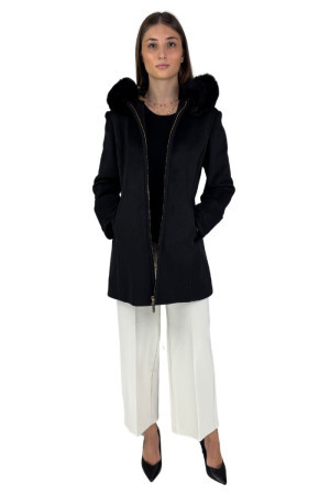 Fracomina cappotto regular in panno fr24wc1016w57901 [d9e4d69d]