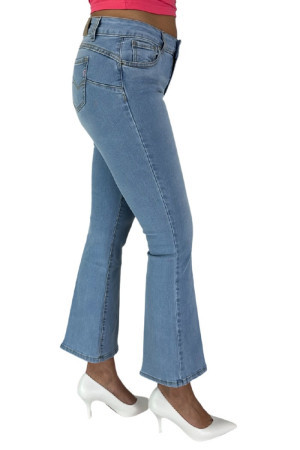 Fracomina jeans bella flare cropped in denim stretch fp000v8030d40103 [37db8349]