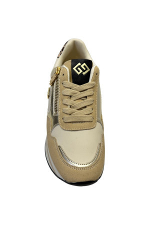 Gold & Gold sneaker multimateriale con logo in metallo gb890 [8736d7f2]