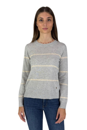 Lolita maglia girocollo a righe in misto cashmere lo25072w [7fb690ac]