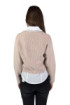 Lolita cardigan crop in misto viscosa a coste lo25042w [3ed92306]