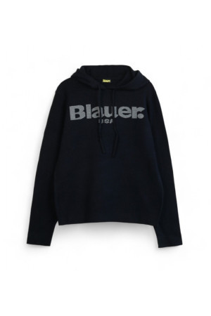 Blauer maglia con cappuccio Parker 24wblum09308-006645 [4012a9cf]