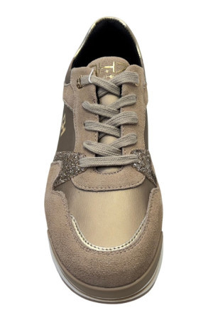 Queen Helena QH7 sneaker in pelle con dettagli in lurex qh8005 [7b4733af]