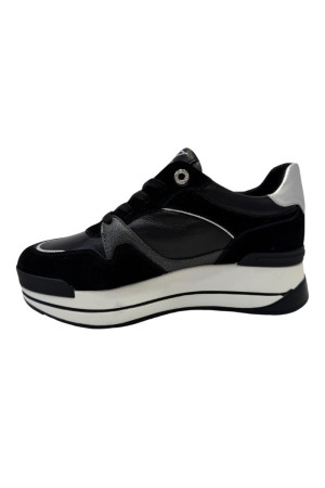 Queen Helena QH7 sneaker in pelle con dettagli in lurex qh8005 [c38eed2e]